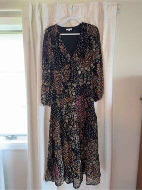 Baltic Born Black Floral Maxi Dress